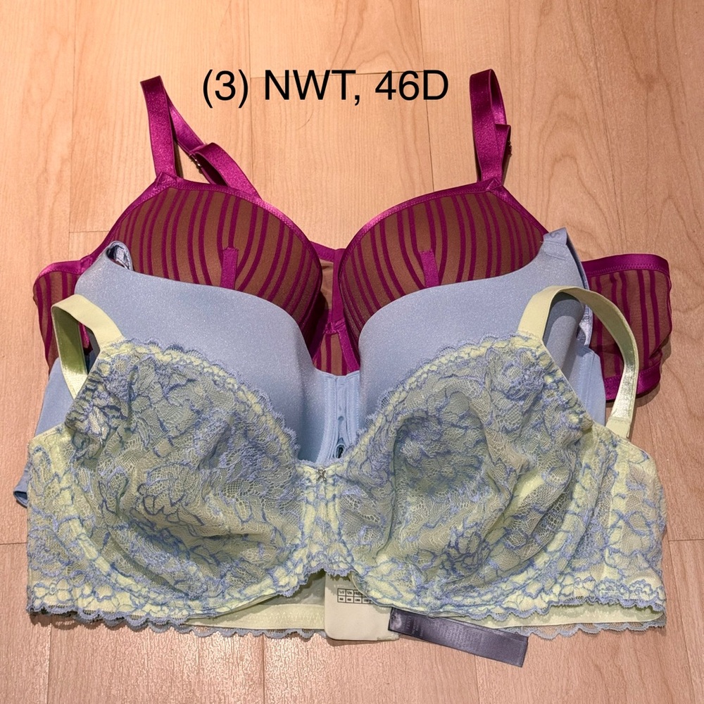 NWT Set of 3 Savage x Fenty bras, 46D